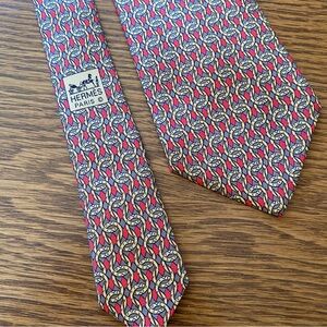 HERMES Paris 100% silk Tie